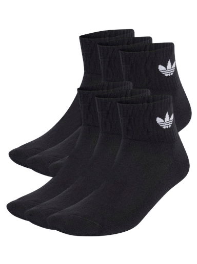 Чорапи adidas Originals Mid Ankle Socks –⁠ 6 pack Черно | IJ5626