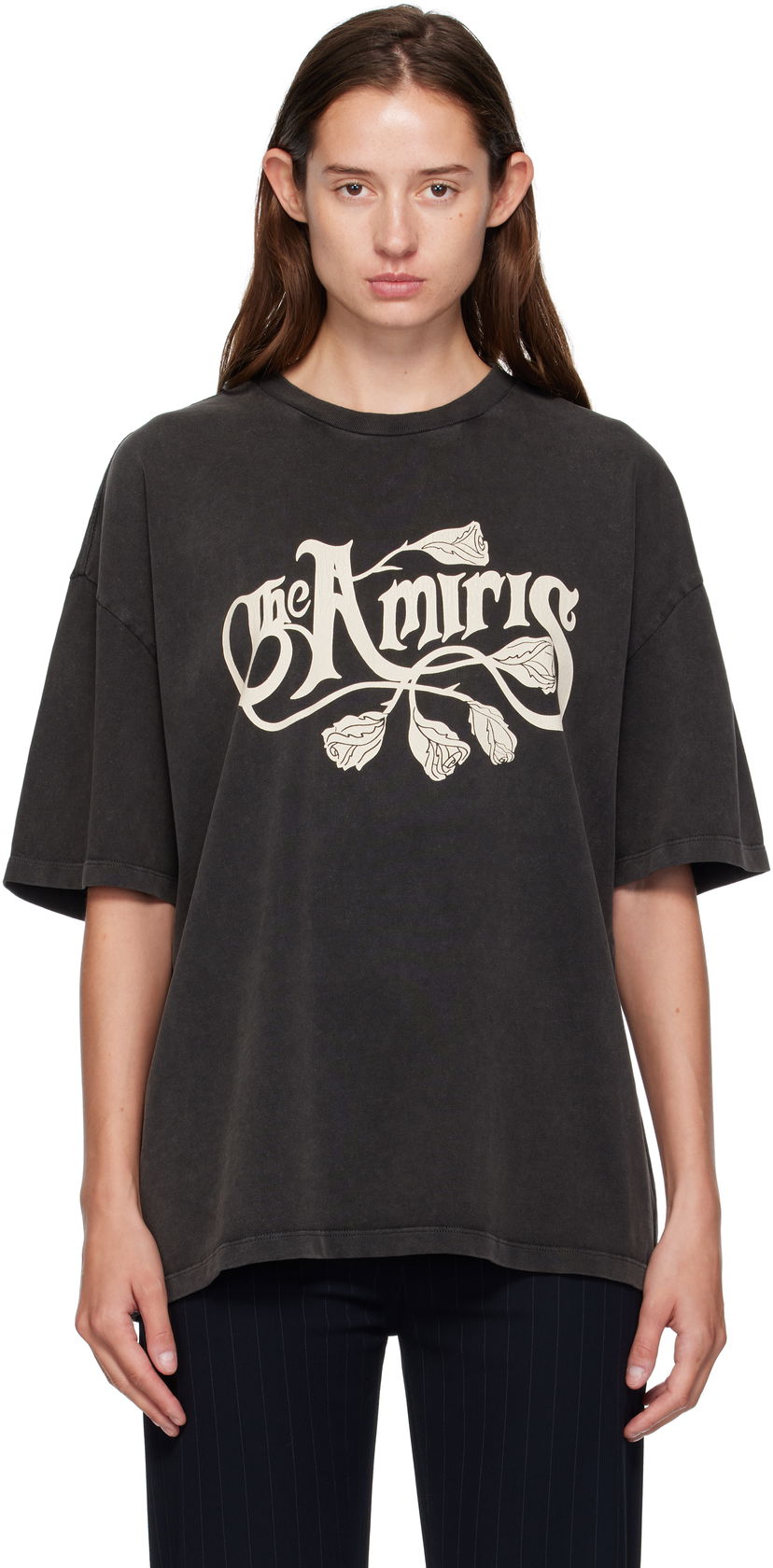 Тениска AMIRI AMIRI 'The Amiris' Oversized T-Shirt Черно | AMJYTE1235