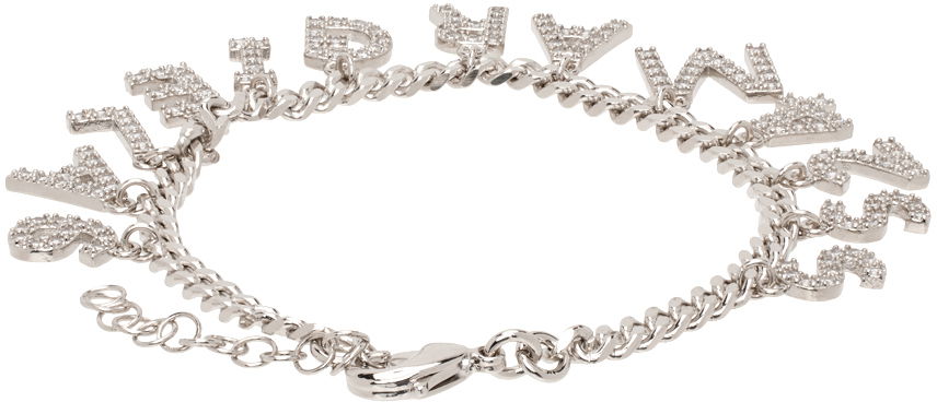 Гривна Maison Margiela MM6 Letter Charms Bracelet Бежово | SM6UY0064 P6471, 1