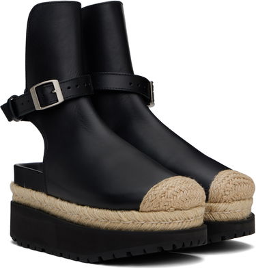 Pокля sacai sacai Jodphur Espadrille Platform Sandals Черно | 25-07919, 3