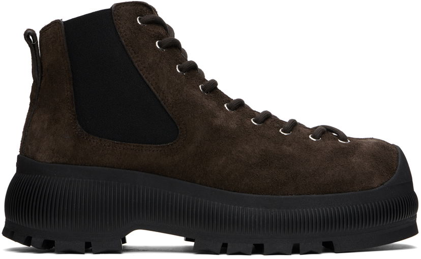 Кецове и обувки Jil Sander Jil Sander Ankle Chelsea Boots Кафяво | J50WS0016_P5246