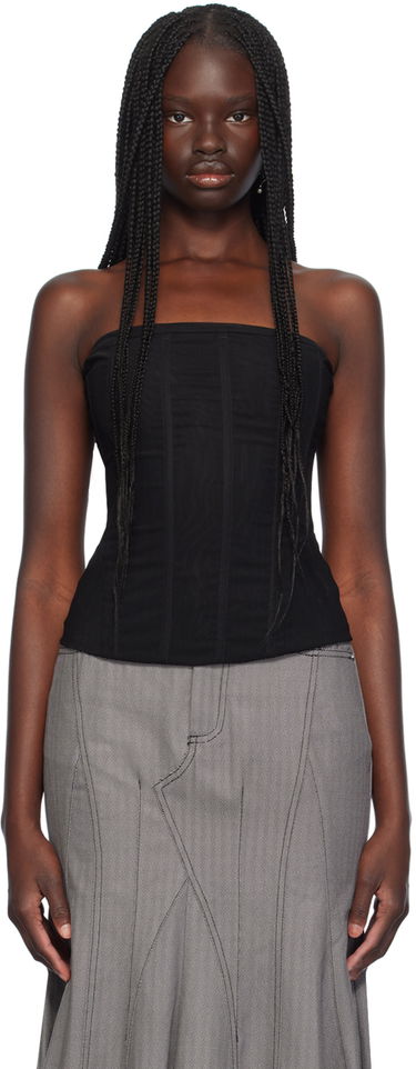 Потник Miaou Miaou Libra Corset Top Черно | 7063PM3BLK, 0
