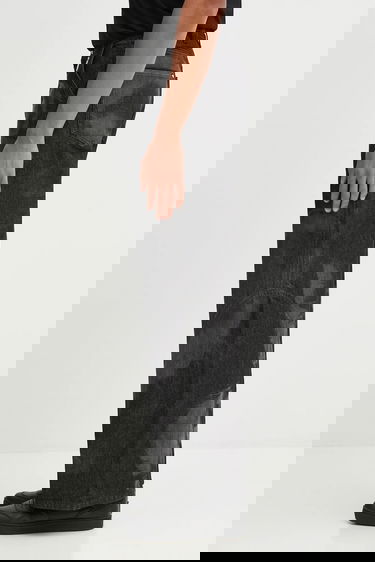 Дънки HELIOT EMIL HELIOT EMIL Basalt Wide-Leg Jeans Черно | AW25_M_10_189_BLK01_LSR, 4