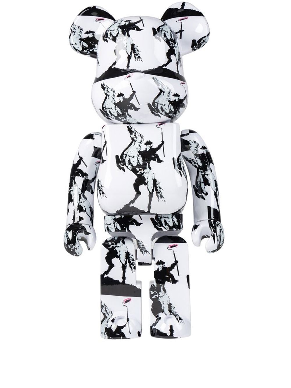 Колекционерско Medicom Toy Brandalism Highwayman Be@rbrick collectible 1000% - White Черно | MEDI006619105220, 0