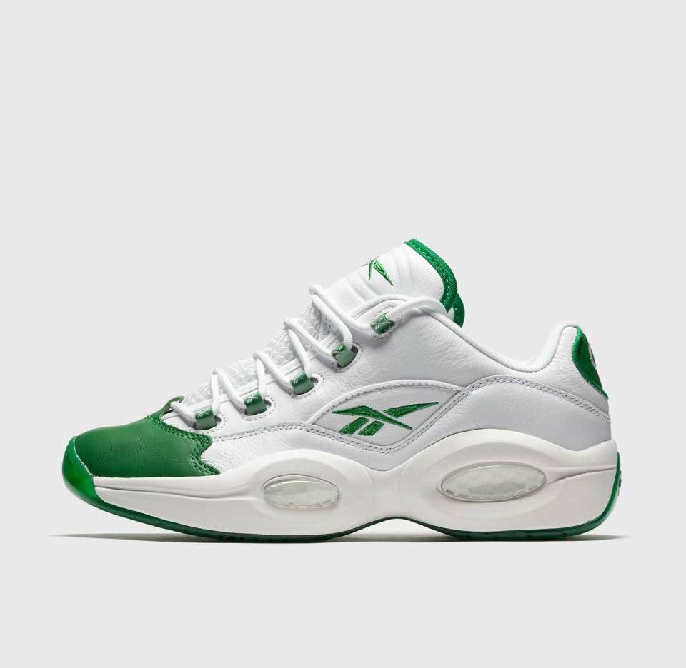 Кецове и обувки Reebok Question Low "Green Toe" Бяло | GZ0367, 0