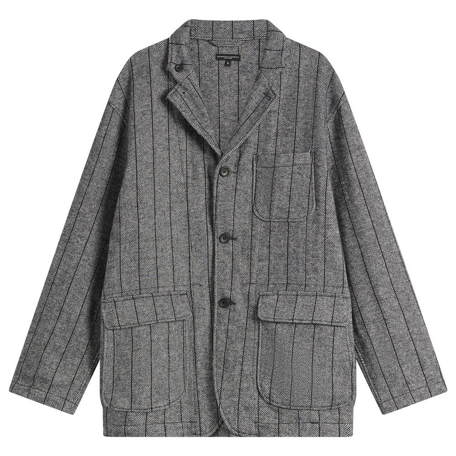 Яке Engineered Garments Herringbone Wool Loiter Jacket Сиво | 25F1D001-OZ002, 1