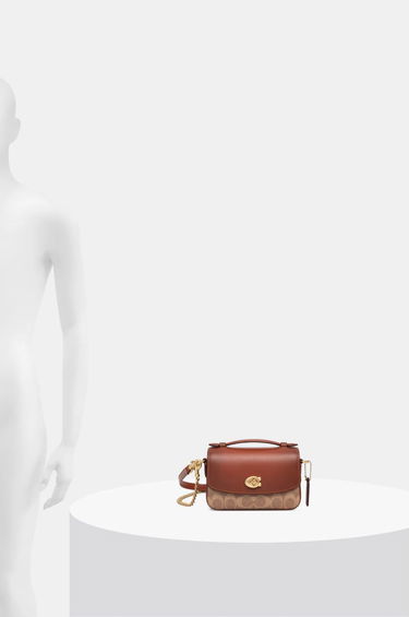 Чанта през рамо Coach Cassie Shoulder Bag Кафяво | CW566, 5