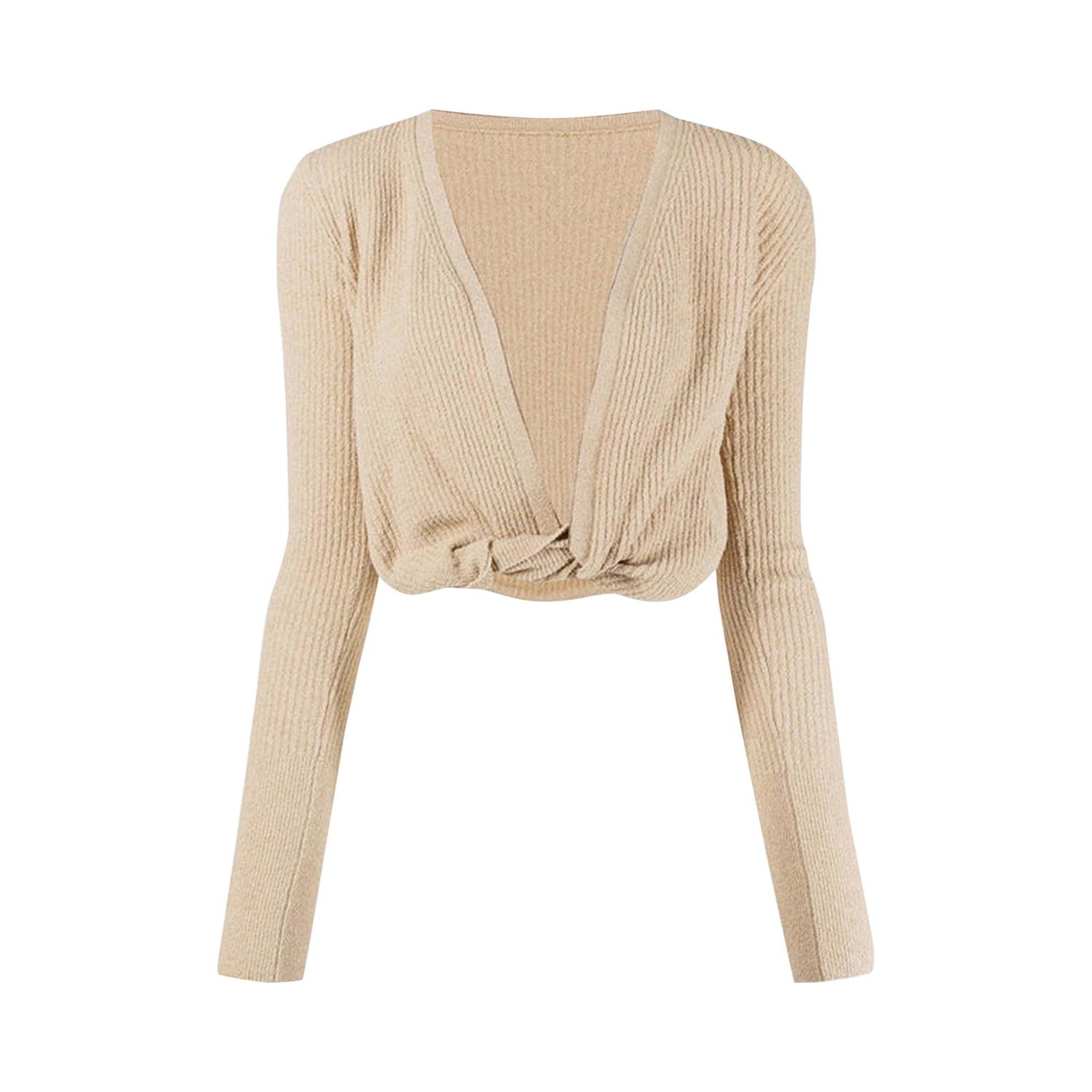 Тениска Jacquemus Le Gilet Noue Top Бежово | 211KN402 2006 150, 1