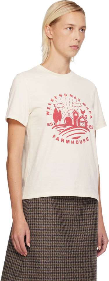 Тениска Max Mara Weekend Max Mara Farmhouse Graphic T-shirt Бежово | 2525976012600, 1