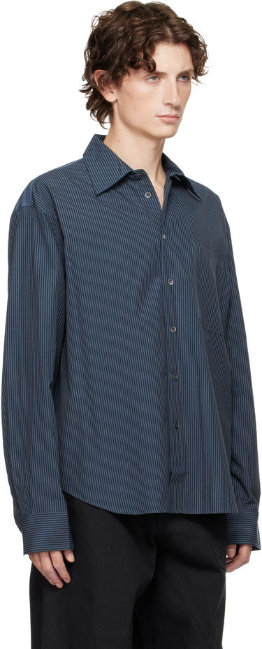 Риза JW Anderson Vertical Striped Long Sleeve Shirt Синьо | SH0370-PG1414, 1