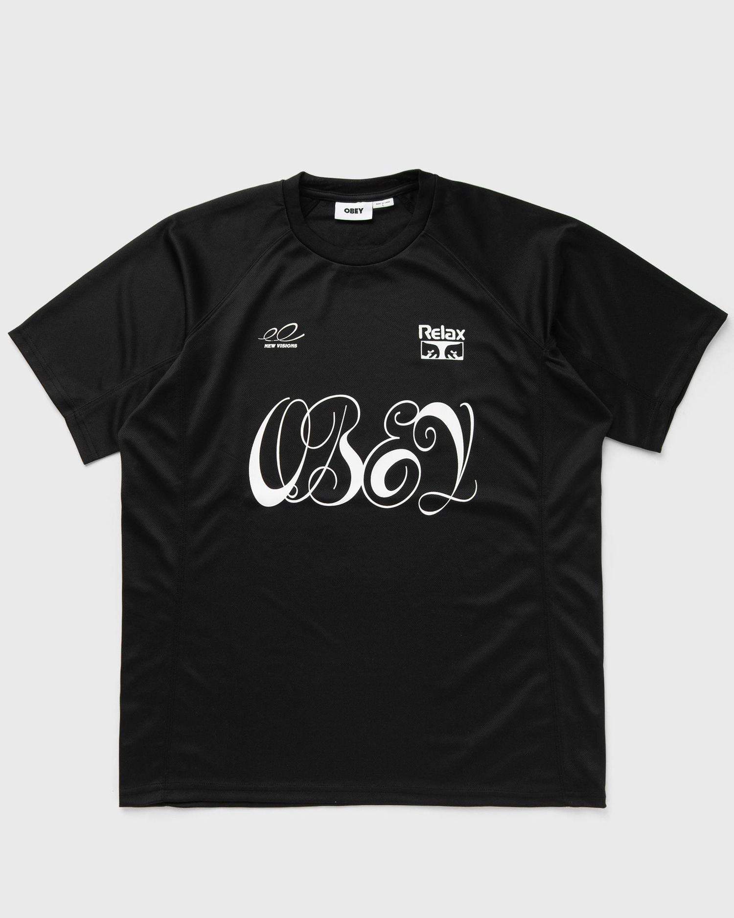 Тениска OBEY Obey Plaza Active Top T-Shirt Черно | 131080369-BLK, 1