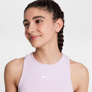 Потник Nike Nike Sportswear Ribbed Crop Tank Top Лилаво | FZ5551-537, 2