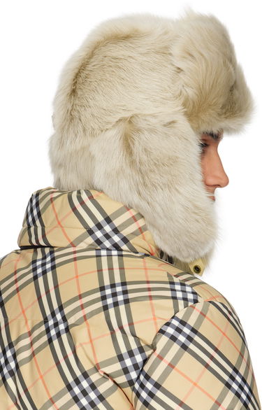 Шапка Burberry Burberry Shearling Trapper Hat Бежово | 8114666, 2