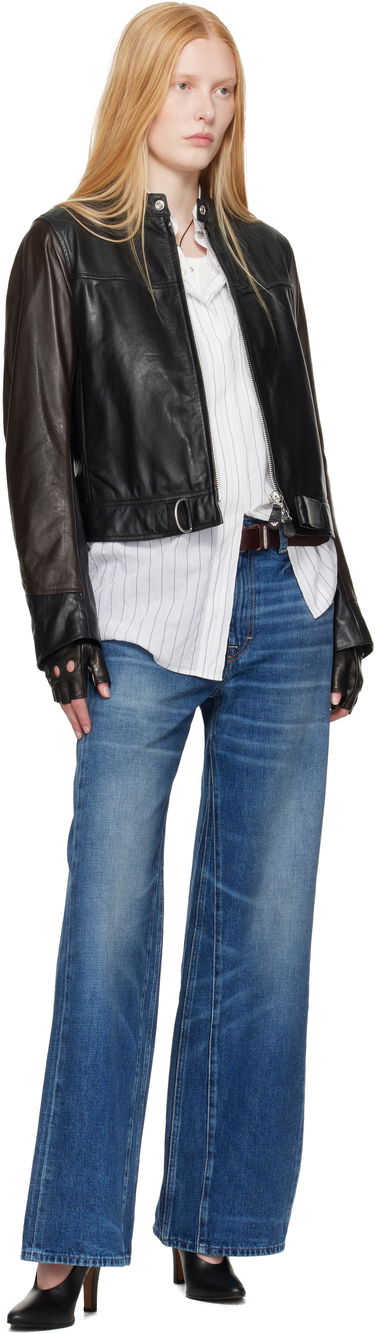 Ръкавици OUR LEGACY Emporio Armani Fingerless Leather Gloves Черно | WS2258TL, 2