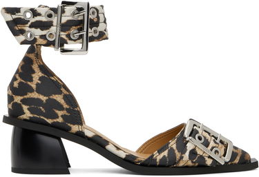 Кецове и обувки GANNI GANNI Buckle Open Cut Heels Кафяво | S2863, 0