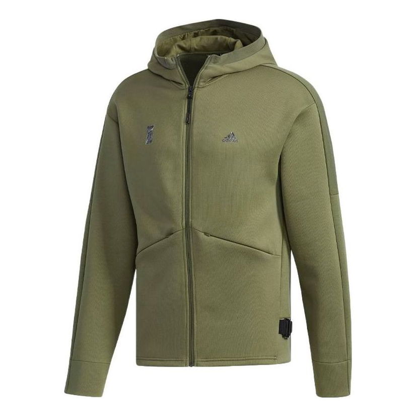 Суитчър adidas Originals Martial Arts Series Knit Hooded Jacket Зелено | DM5237