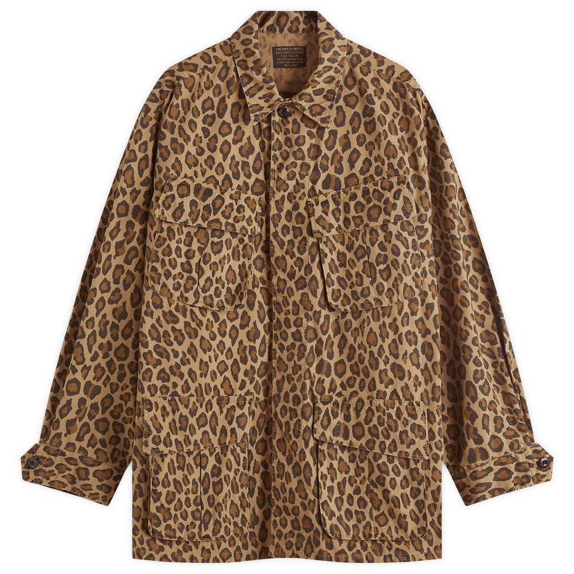 Яке WACKO MARIA Leopard Fatigue Jacket Бежово | 24FWE-WMO-ML05-BEI