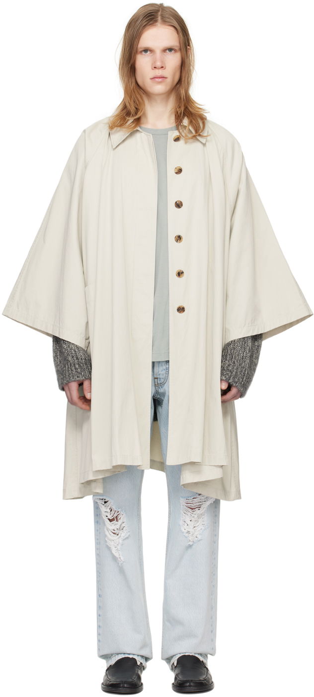 Палта The Row Beige Leinster Coat Бяло | 595-W2971, 0