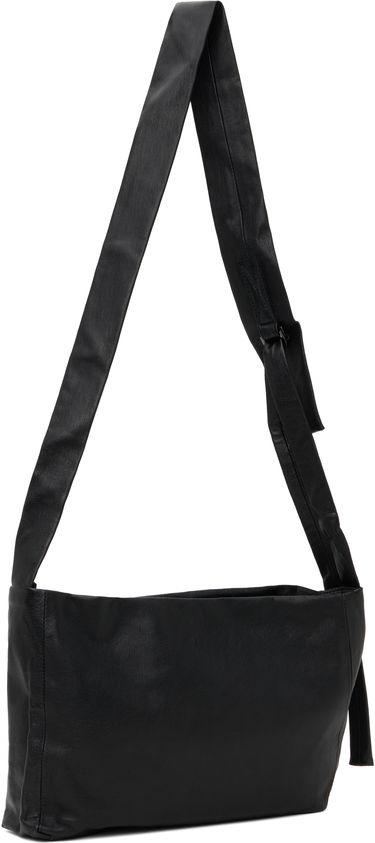Чанта през рамо Yohji Yamamoto Yohji Yamamoto Puff Leather Shoulder Bag Черно | DA-I77-791, 2