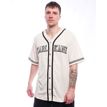 Фланелка Karl Kani Karl Kani College Baseball Shirt Бежово | KK-60350106, 0