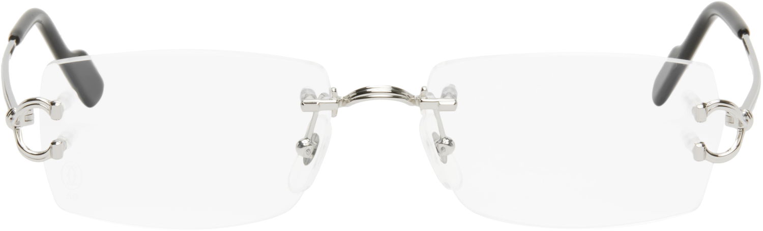 Слънчеви очила Cartier Cartier Décor C Classique Rimless Glasses Металик | CT0563O-002, 0