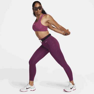 Клинове Nike Universa Medium-Support High-Waisted 7/8 Leggings with Pockets Лилаво | DQ5897-610, 2