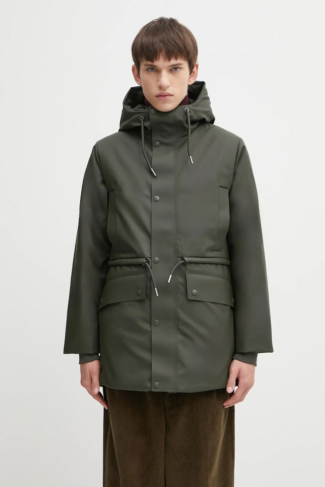 Nome String W Hooded Waterproof Parka with Drawstring Waist
