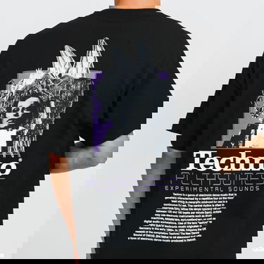Тениска Pleasures Techno Tee Черно | Techno, 3