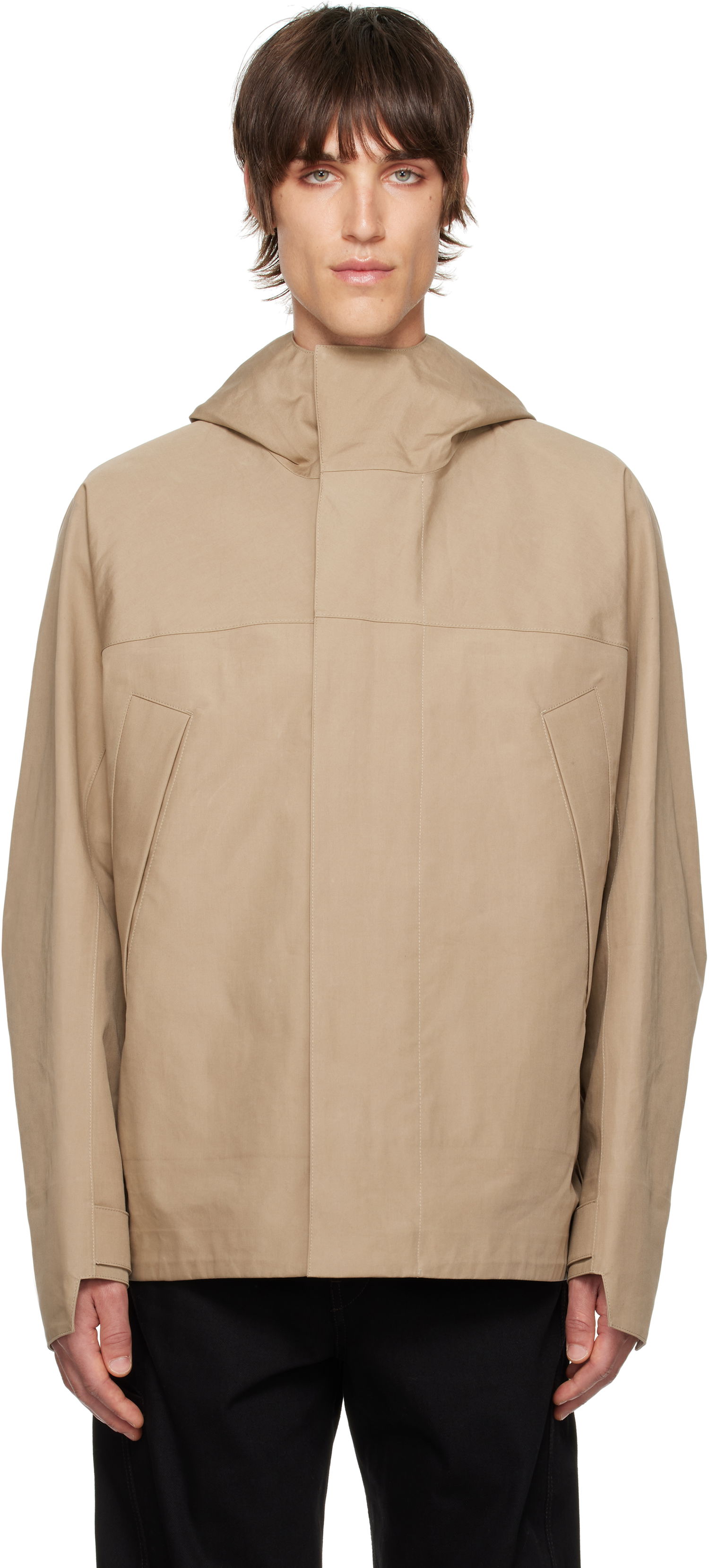 Ветровка LEMAIRE LEMAIRE Soft Technical Parka Jacket Бежово | OW1095 LF1294, 0