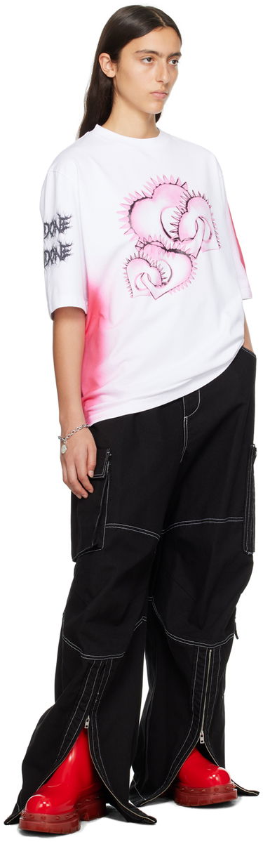 Тениска We11done Graphic Print T-Shirt Бяло | WD-TT3-23-748-U-WH, 3