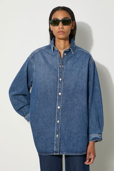 Риза Samsoe Samsoe Samsoe Samsoe Salea Relaxed Denim Shirt Синьо | F24200016, 0