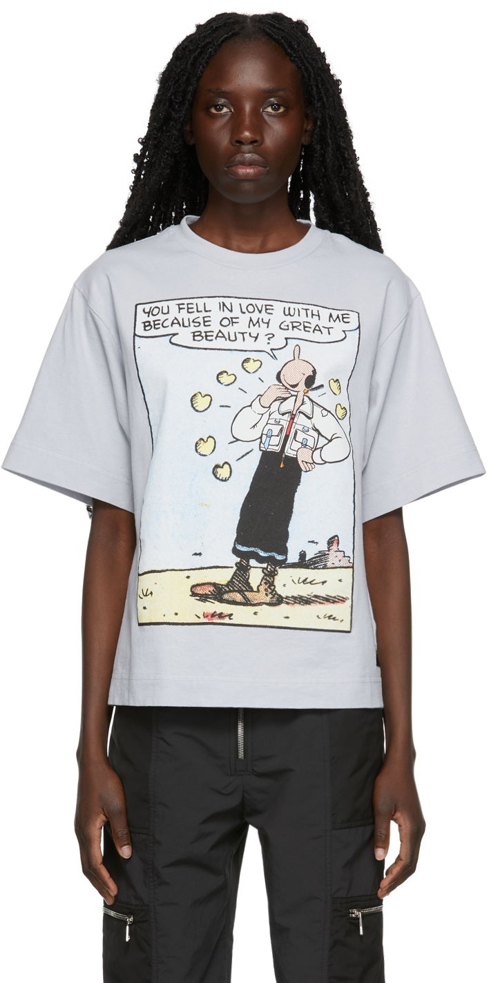 Тениска Moncler Genius 2 1952 Oyl T-Shirt Синьо | H10948C00003M1808, 0