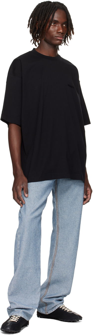 Тениска VETEMENTS Logo Oversized T-shirt Черно | UH76TR100B, 3