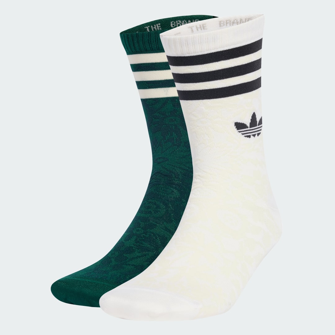 Чорапи adidas Originals Originals x Liberty London Crew Socks - 2 Pairs Зелено | JV7853, 0