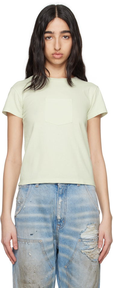 Тениска Maison Margiela MM6 Maison Margiela Heavy Cotton Jersey Pocket T-Shirt Зелено | S62GD0195 M20108, 0