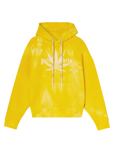 Суитчър Palm Angels Leaf Tie Dye Hoodie Жълто | PMBB058S22FLE0101818