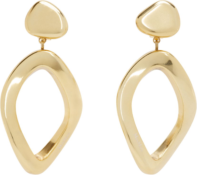 Обеци Max Mara Max Mara Gold Gommoso Drop Earrings Металик | 2514751072600