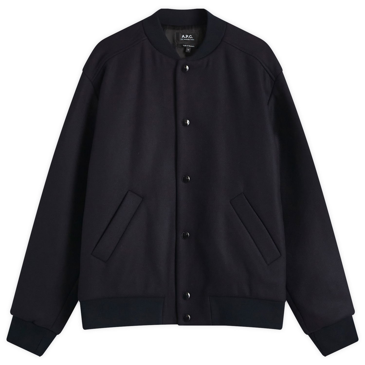 Яке бомбър A.P.C. Logo Varsity Jacket Синьо | WVBDE-M02974-IAK, 0