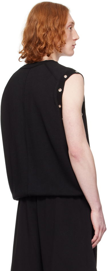 Потник We11done We11done Eyelet Knit Vest Черно | WD-KV0-25-677-M-BK, 2