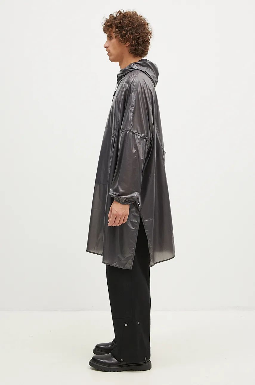 Дъждобран Rains Long Ultralight Rain Jacket Сиво | 18770.BLACK, 1