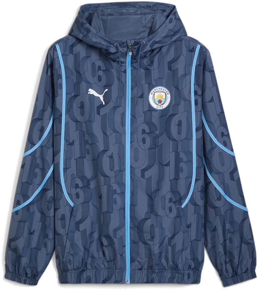 Яке Puma MCFC Prematch Woven Jacket 2024/25 Синьо | 777580-22