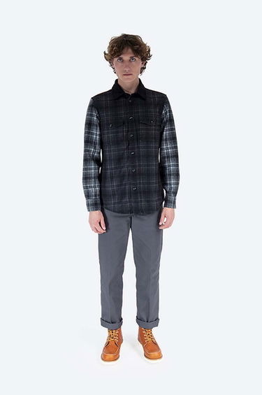 Риза WOOLRICH Alaskan Melton Wool Shirt Long Sleeve Черно | CFWOOS0051MRUT2355, 1