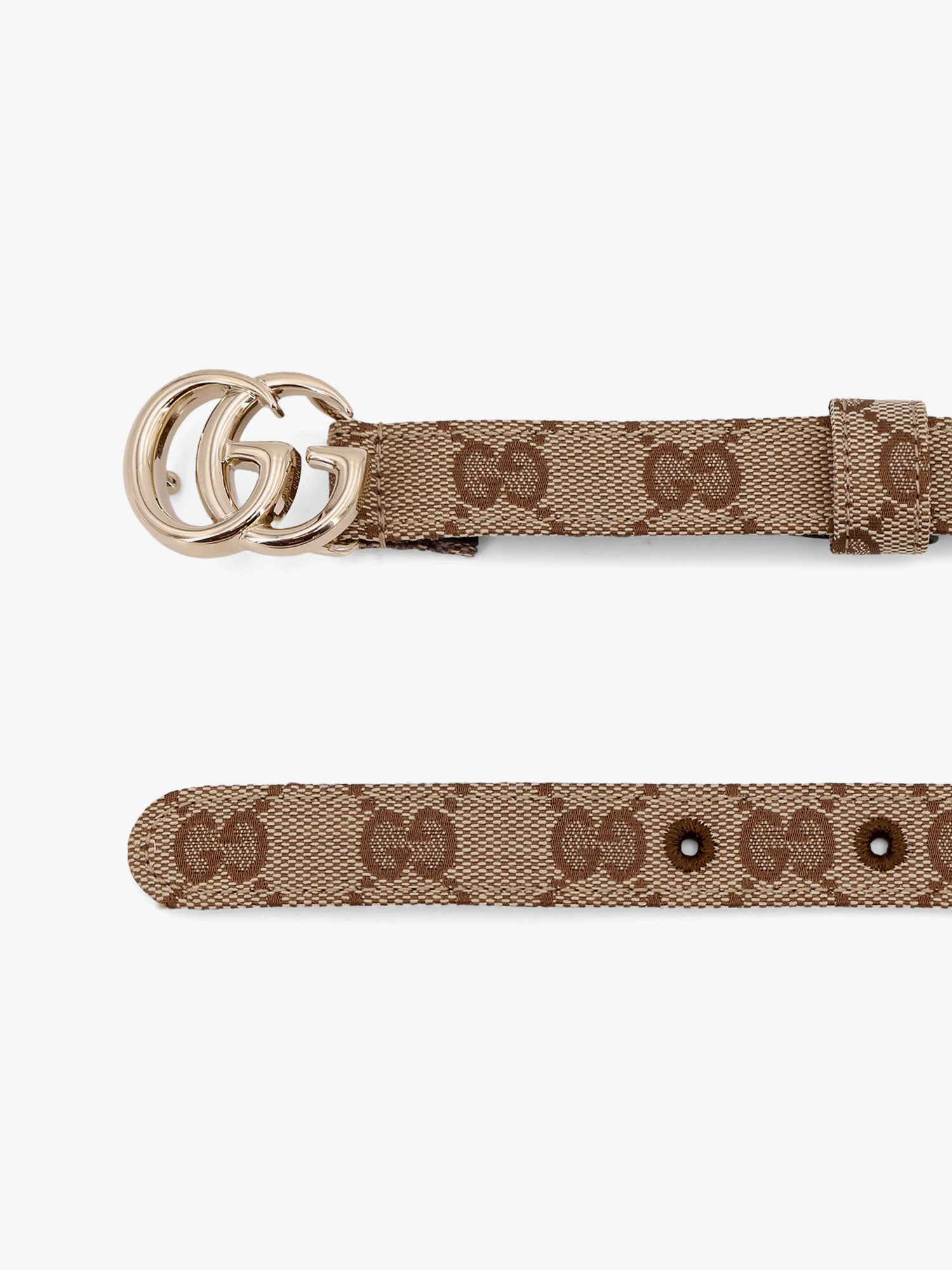 Колани Gucci Gucci Supreme Canvas Belt with Double G Buckle Бежово | 409417KAAAM9742, 1