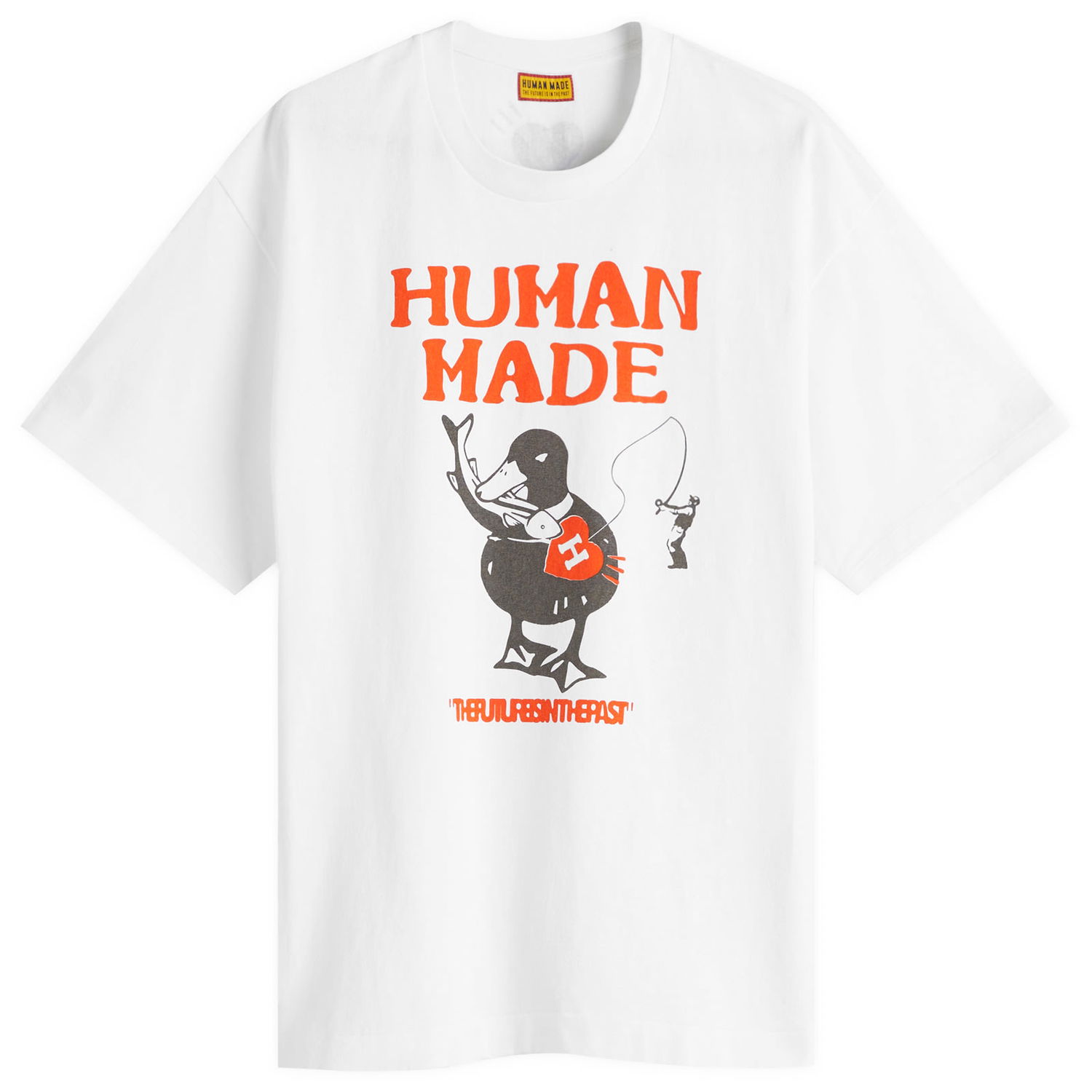 Тениска Human Made Fishing Duck Graphic T-Shirt, Size Large Бяло | HM29TE026-WHT, 0