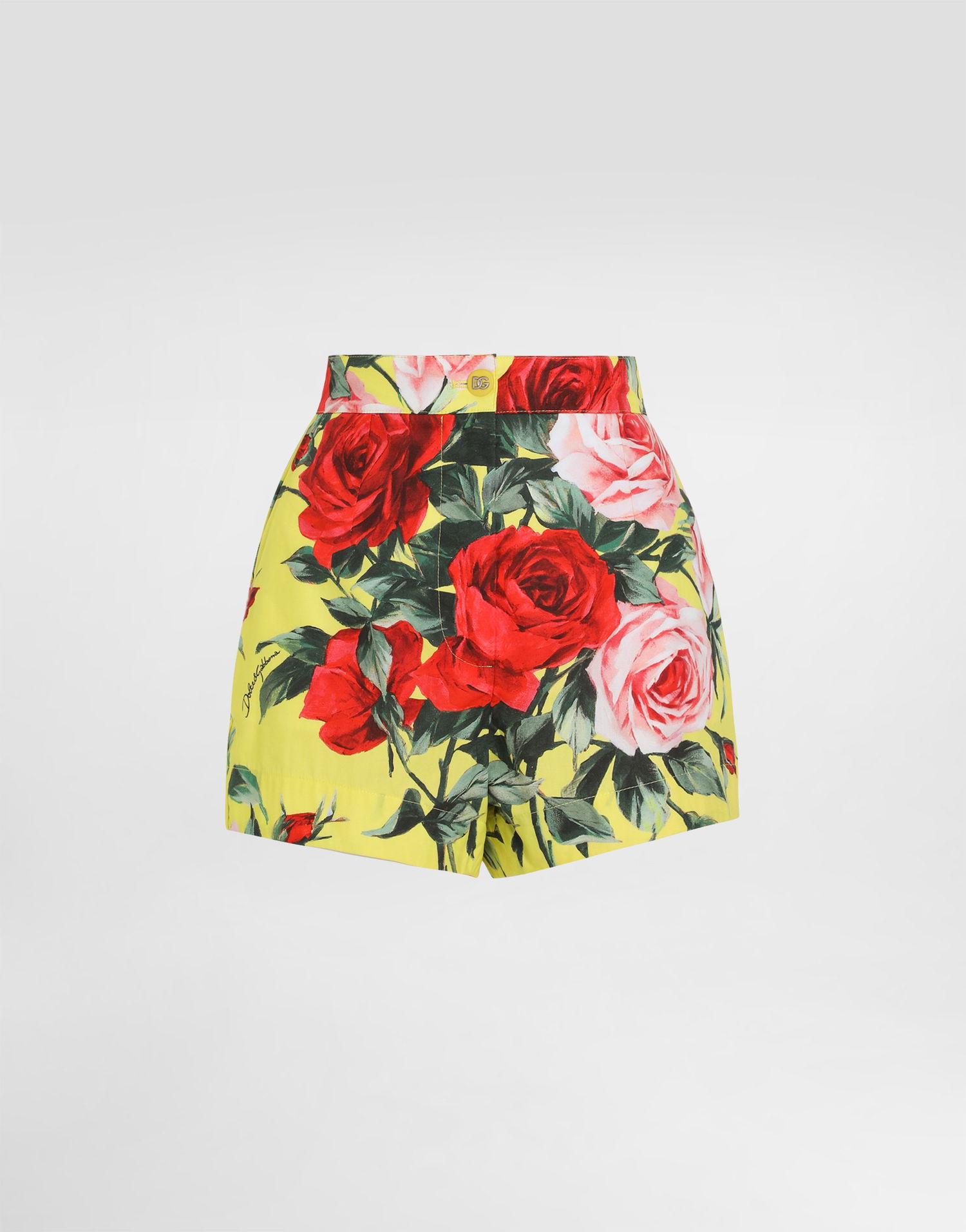 Къси панталони Dolce & Gabbana Dolce & Gabbana Bouquet-Print Poplin Shorts Жълто | FTBTPTHS5TFHG5JD, 0