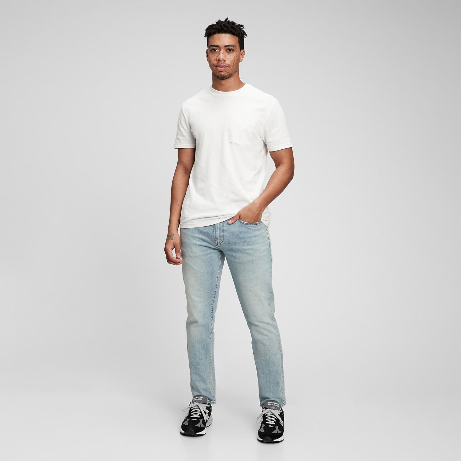 Дънки GAP Denim Pants Slim Light Wash Синьо | 819620-00, 0