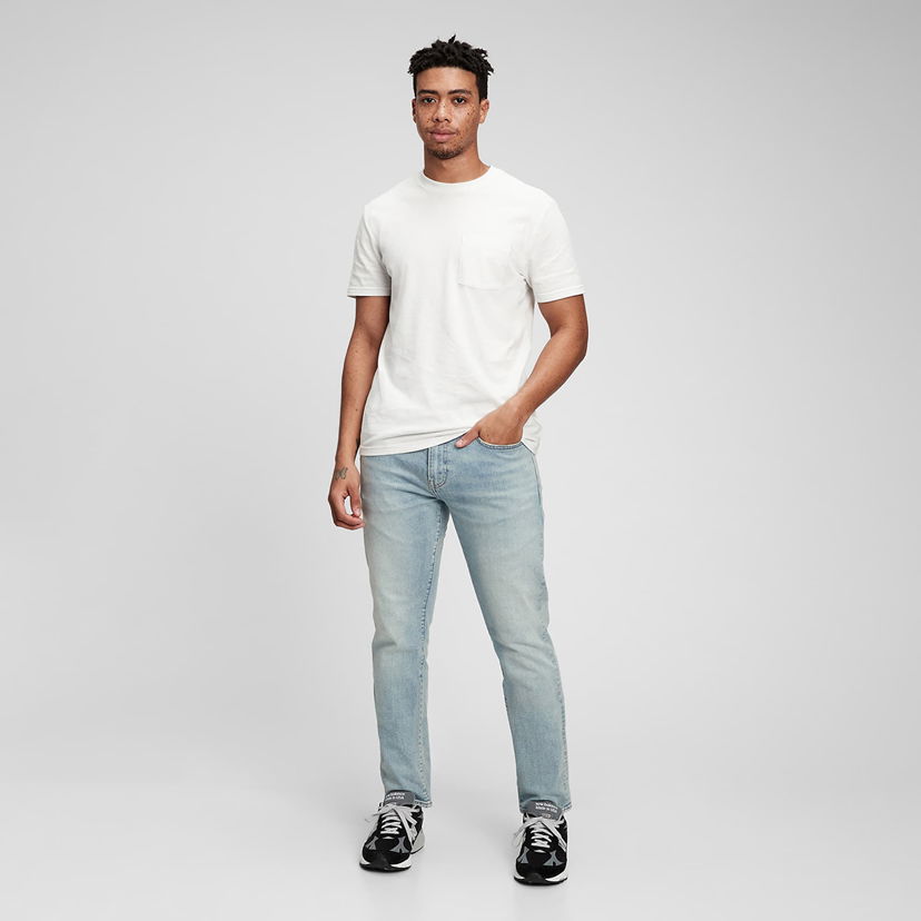 Дънки GAP Denim Pants Slim Light Wash Синьо | 819620-00