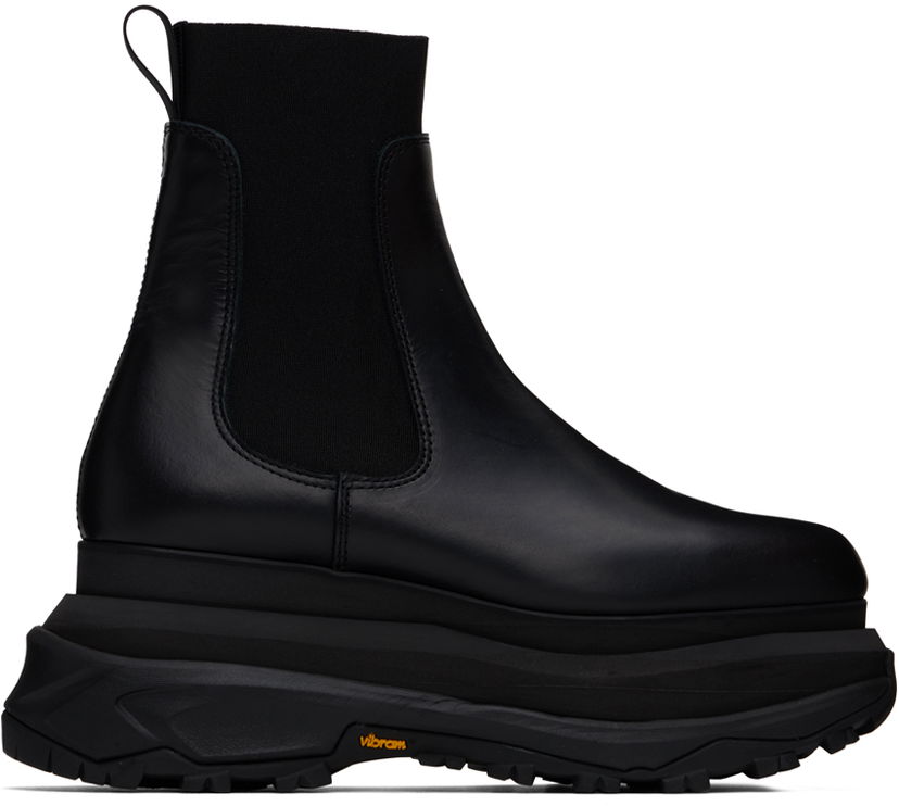 Кецове и обувки sacai sacai Platform Chelsea Boots Черно | SCM-237