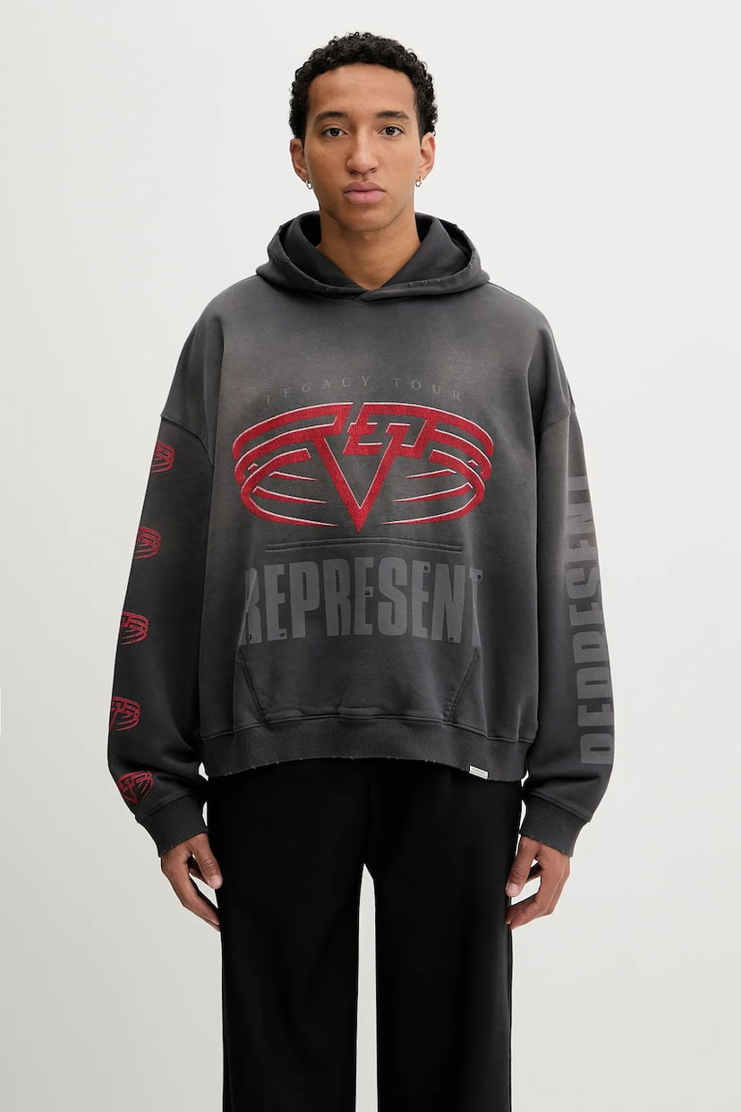 Суитчър Represent Clo Reversible Living Legacy Falcon Hoodie Сиво | MLM100681