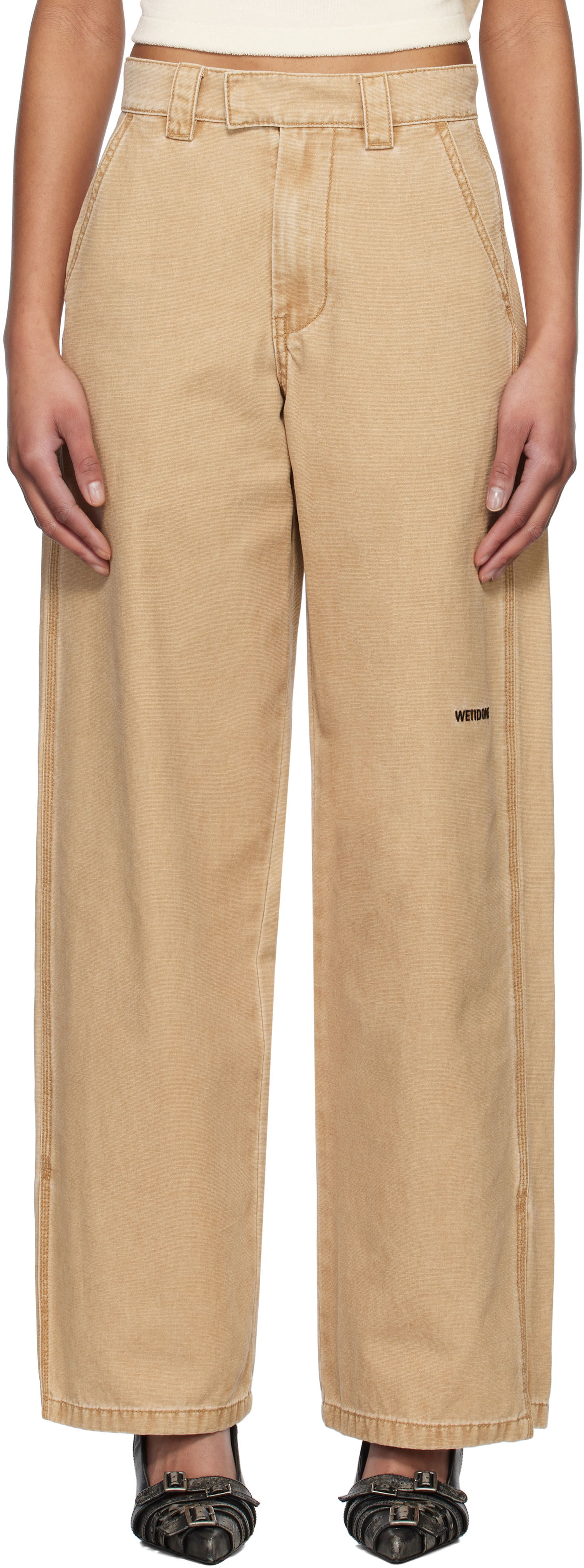 Панталони We11done We11done Work Trousers Бежово | WD-PT0-25-288-W-BG, 0